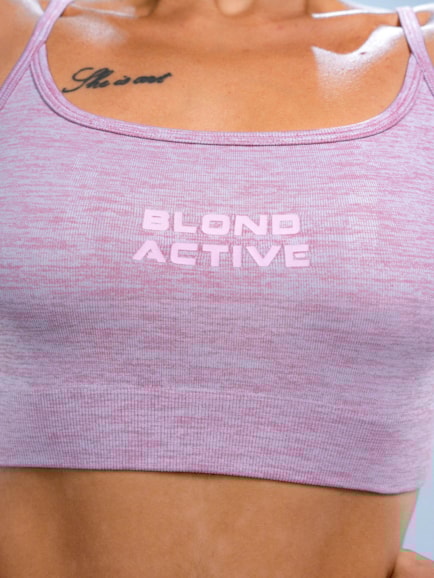 Top Duomix Mescla Vintage Rosa Claro
